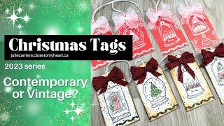 Quick & Easy Christmas Tags | CTMH Christmas Snow Globe