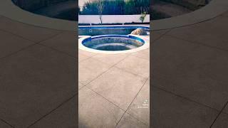 TopCast Concrete Finish (Exposed Aggregate) with 45° Cuts #concrete  #pooldeck #poolconstruction