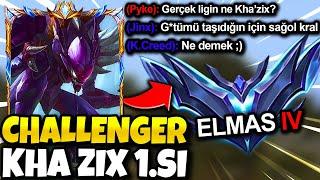 ÖĞRETİCİ KHA’ZIX | Challenger Kha Zix 1. Si Elmas Elo’da Smurflüyor | KassadinsCreed