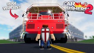 I Bought My First MEGA VEHICLE in Car Crushers 2... Roblox