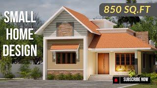 Small Home Design | 850 Sq.ft Floor Plan | Kerala Home Elevation