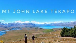 Mt John Observatory Walk | Lake Tekapo South Island | New Zealand Walking Tour 4K 2023