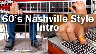 60's Nashville Intro | Pedal Steel Guitar Lesson