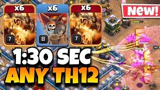 Th12 Zap Super Dragon Attack Strategy (2024) Best Town Hall 12 Super Dragon Army | Clash of Clans