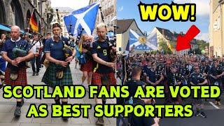 BREAKING!  Scotland fans officially voted best supporters at Euro 2024