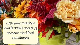 Craft Table Reset, Thrifted Items + Prices/music/#asmr