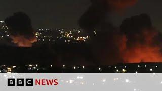 Dozens of rockets fired into Israel from Lebanon, IDF says | BBC News