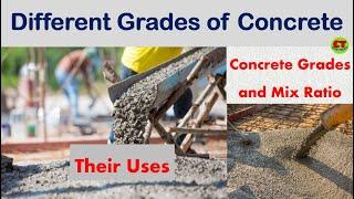 Grades of Concrete and their Uses | Mix Ratio | Uses of M10, M15, M20, M25 to M80 concrete