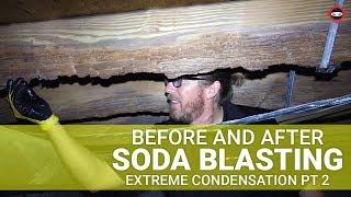 Does Soda Blasting Mold Work? Extreme Mold Damage Due to Condensation