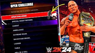 WWE 2k24: What If We Have A Open Challenge Mode In The Game!