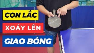 Hướng dẫn giao bóng con lắc xoáy lên trong bóng bàn