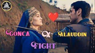 Alauddin  and  gonca ️ fight | battle of lover | Alauddin bey Rocked | gonca️ hatun shocked