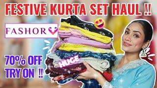 *Huge* Fashor kurta set haul | Pakistani kurta set,Anarkali suit,Chikankari kurta set | Myntra haul