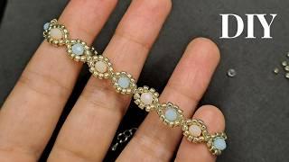 Seed bead bracelet easy/summer seed bead bracelet tutorial/easy bracelet tutorial/simple beads diy