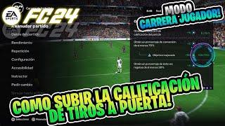 COMO COMPLETAR EL DESAFIO DE CALIFICACION DE TIROS A PUERTA EA SPORT FC 24 MODO CARRERA