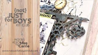 Chipboard Tips & Tricks | Motocross Scrapbook Page |  {Not} Just for Boys Kit Club