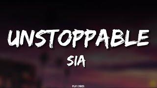 Sia - Unstoppable (lyrics) #sia #unstoppable #lyrics  #fyp