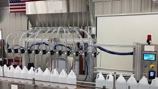 Twelve Head Inline Time - Pressure Explosion Proof Liquid Filler - NEW CONSTRUCTION