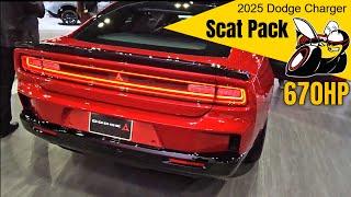 2025 Dodge Charger Scat Pack AWD EV 670 Horsepower at the Los Angeles Auto Show 2024