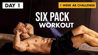 5 MIN ABS WORKOUT | 1 Week AB Challenge: DAY 1