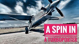 FLYING A SKYDIVER PLANE - Pilatus PC6 #TurboPorter