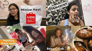 MINISO Shop With Me + Haul & Meeting My Friends Again | Lovisha Makhija