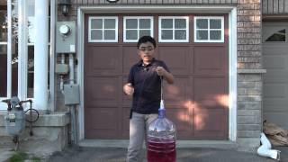 Science Experiments with Tanmay, General Education & Tanmay's Shorts: Air pressure fountain!