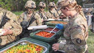 How US Military Feeds 1000s of Soldiers During Rush Hour in Forest