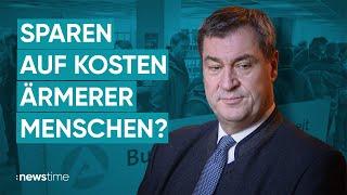 Riesiges Haushaltsloch: Söder will Bürgergeld kürzen