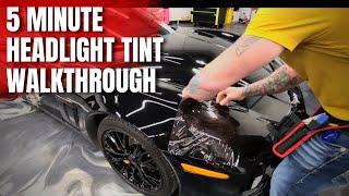 HOW TO DIY Tint Your Headlights in 5 MINUTES!