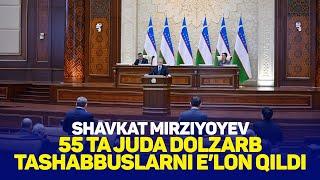 Korrupsiyaga qarshi kuchli siyosiy iroda. Shavkat Mirziyoyev 55 ta dolzarb tashabbusni e’lon qildi