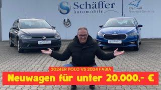 Der Preiskracher, Neuwagen für unter 20.000€ und 5 Jahren Garantie! 2024er VW Polo vs Skoda Fabia