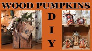 4x4 AND 2X4 WOOD PUMPKIN DIY / EASY FALL CRAFT