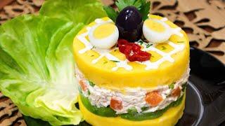 Causa Limeña de Pollo RECETA PERUANA | Sazón y Corazón