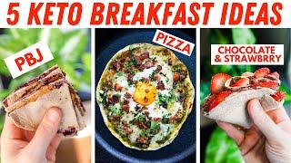 5 Keto Breakfast Ideas | Easy Low Carb Breakfast Recipes ANYONE Can Make!