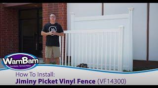 Way Easier!  How to Install a Beautiful Picket Fence - WamBam Fence - 4 ft tall Vinyl Picket Fence