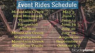 2018 Mountain Bike Ride Events