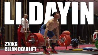 Li Dayin 270kg Clean Deadlift Session | 2023 Grand Prix II