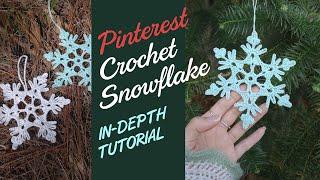 Crochet Pinterest Snowflake - In-depth Tutorial