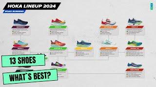 Hoka Running shoes lineup Scheme and Explanation 2024