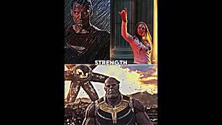 superman and scarlet witch vs thanos {all Stones}