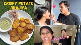 Crispy Aloo  Bhajiya Recipe | Spicy Potato Snacks | Sumi&Suvi️