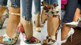 Floral Print Footwear Design #shorts