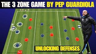 The 3 Zone Game by Pep Guardiola / Unlocking Defenses