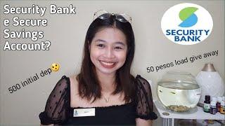 Ano ang e Secure Savings Account?  (load give away)