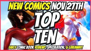 Top 10 New Comic Books November 27th 2024  Reviews, Covers, & Giveaway  Best NCBD Vids On YouTube