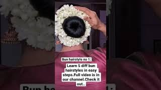 Bun Hairstyle for saree