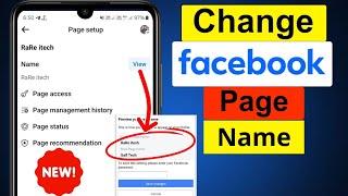 How to Change Facebook Page Name in 2024