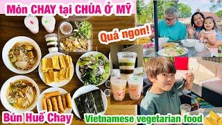 #167| CUỘC SỐNG MỸ- GIA ĐÌNH VỢ VIỆT CHỒNG MỸ MUA ĐỒ ĂN CHAY TẠI CHÙA Ở MỸ- MÓN CHAY QUÁ NGON