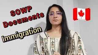 SOWP Documents for Airport Immigration | Canada | @HaryanaAale01 #immigrationquestions